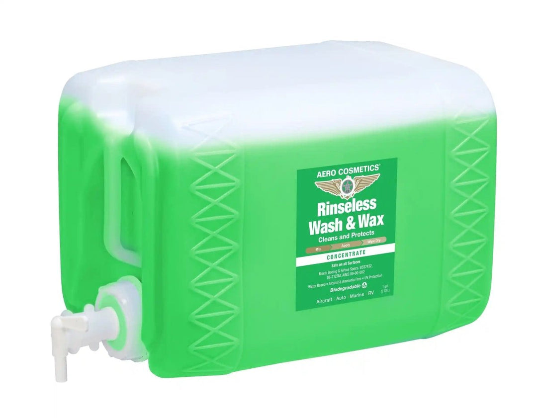 Rinseless Wash & Wax - 5 Gallons w/ Spigot - Waterless Rinse-Free Car Wash