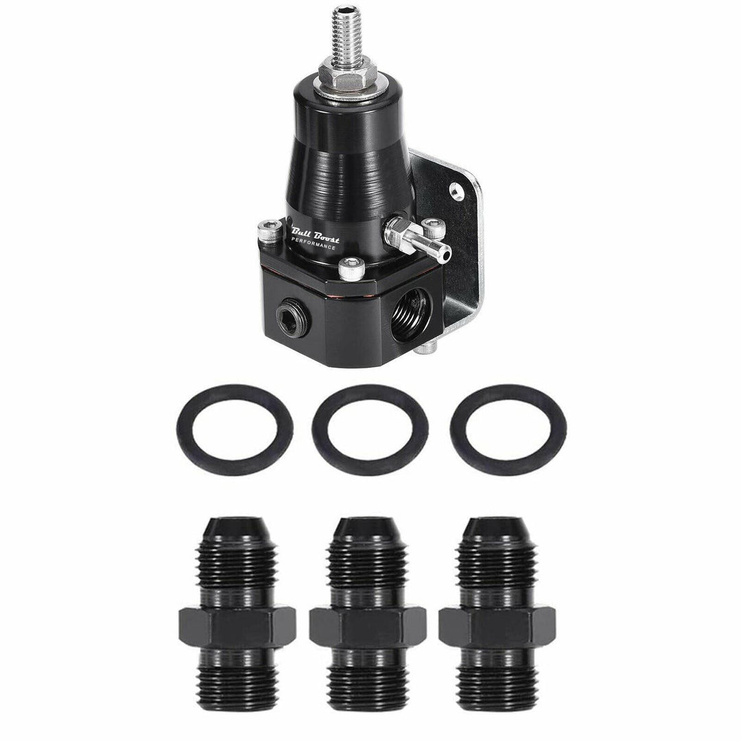 Universal Car Fuel Pressure Regulator + Gauge +AN6 Fittings 30-70 PSI Adjustable