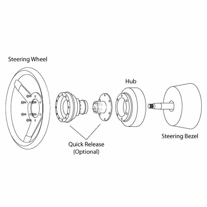 BILLET Steering Wheel Short Hub Adapter Kit For Nissan 510 610 810 240SX 300ZX