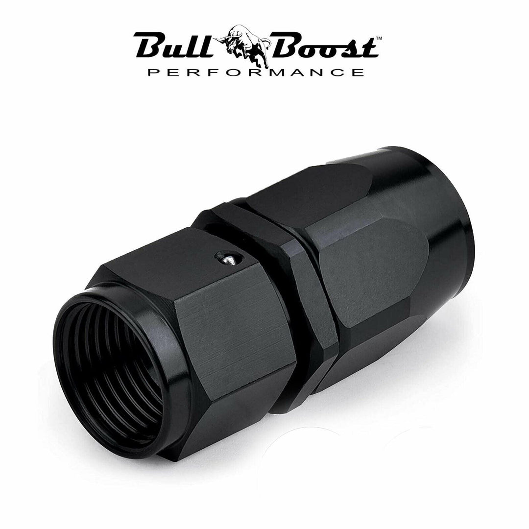 6 AN Straight Billet Swivel Seal Braided Steel Hose End Fitting Oil/Fuel/Water