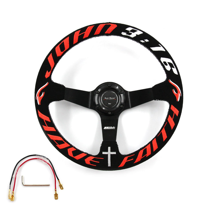 Have Faith Steering Wheel + Hub Adapter Kit For  BMW E46 M3 316 318 320 323 325 328 330 Mini Cooper