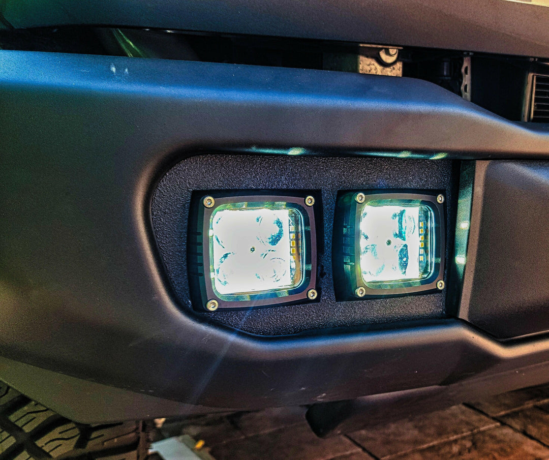 Kit de luces antiniebla de doble función para parachoques compatible con Ford Bronco 2021+