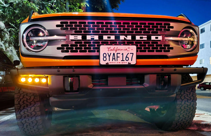 Kit de luces antiniebla de doble función para parachoques modular Ford Bronco 2021+