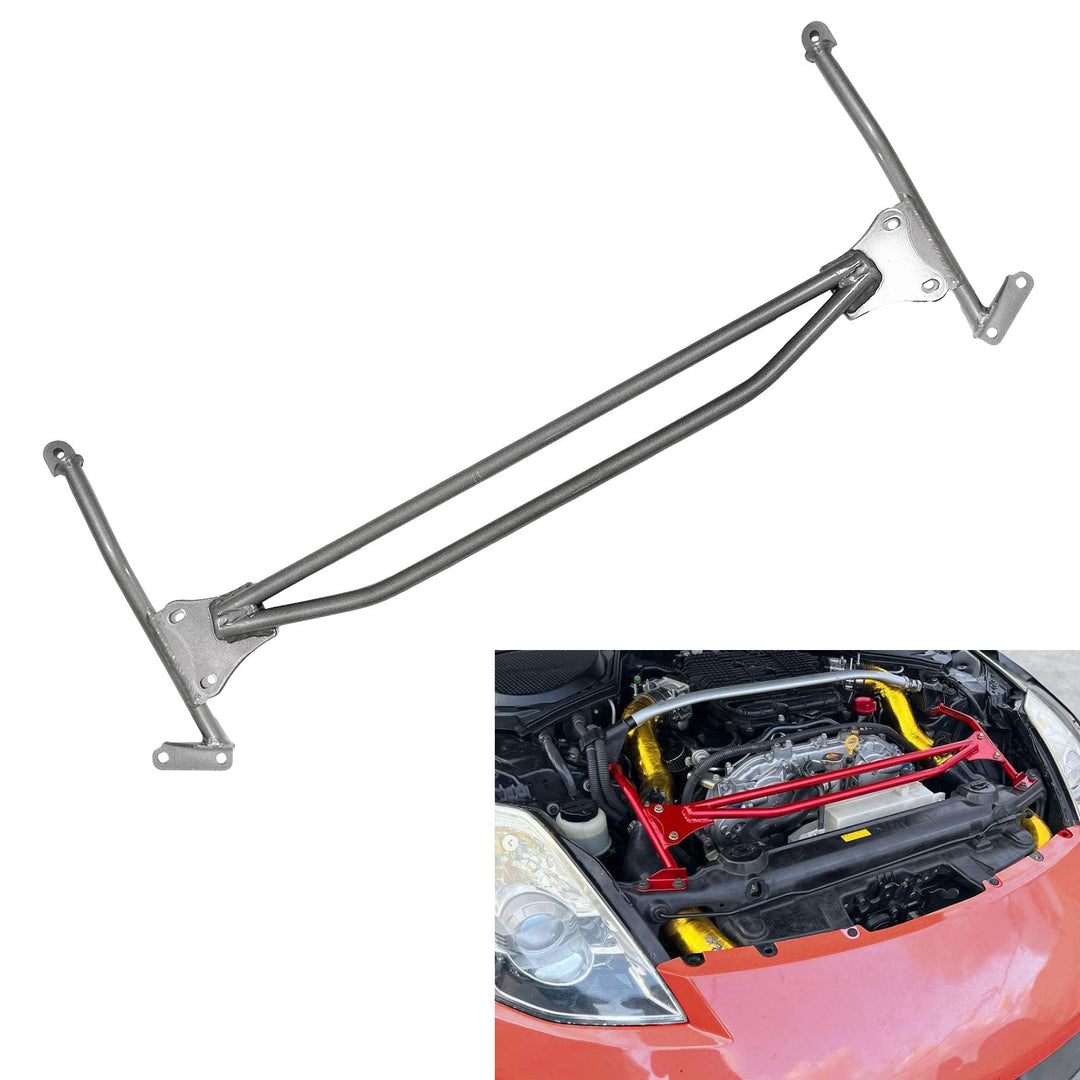 Reinforced Front Upper Nismo Style Strut H Brace Bar For VQ Nissan 350Z Z33 VQ35
