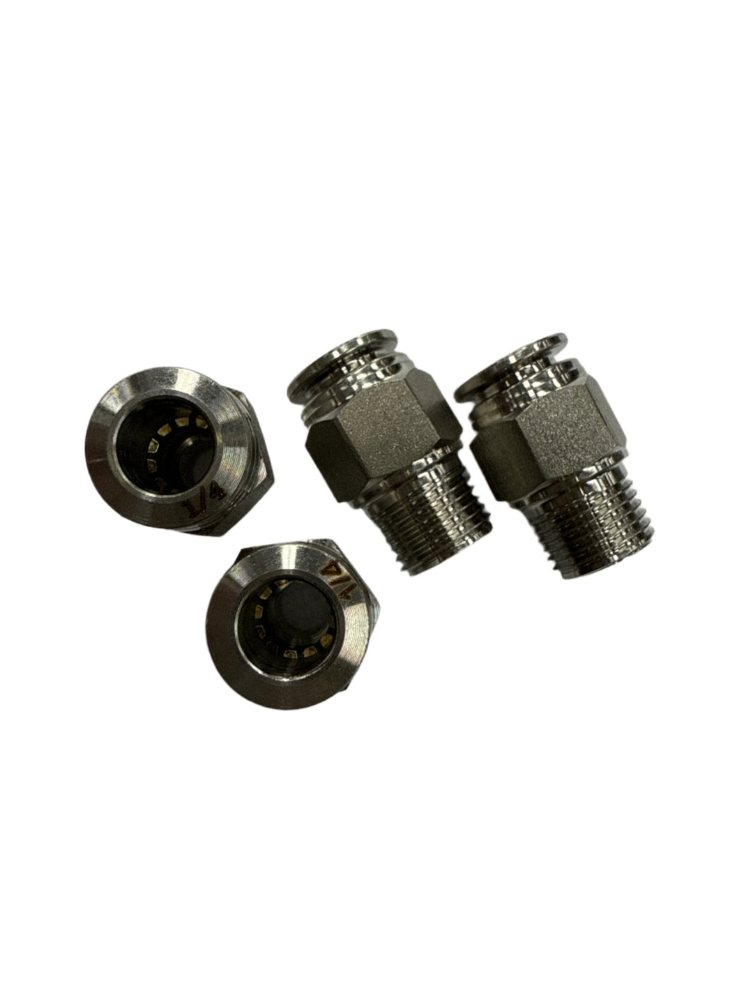 SPDZ1 1/8 NPT - 1/4 DOT Straight 4 Piece Heavy Duty Fitting Kit