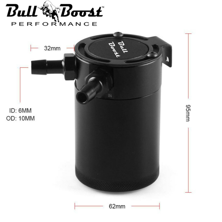 RED Micron Filtered Baffled Oil Catch Can Universal System Kit