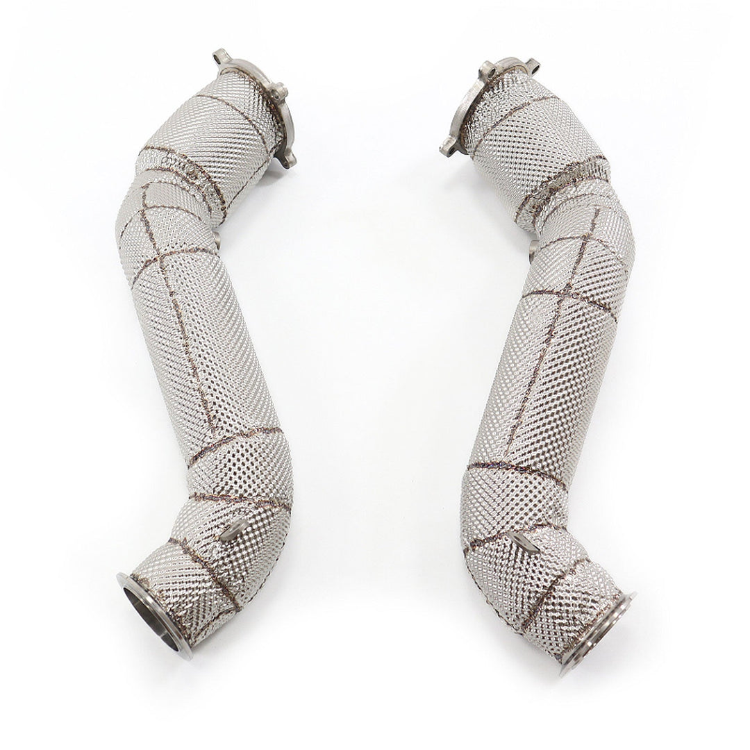 Catted Heat Shield Downpipes For McLaren 720s 4.0T