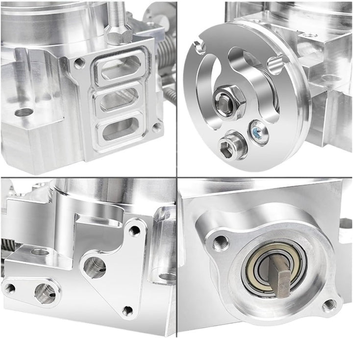 SPDZ1 70mm Silver Billet Aluminum Throttle Body For Integra RSX DC5 Civic SI EP3 K20 K20A K-Series
