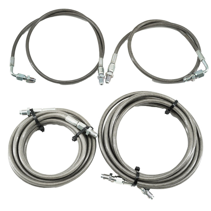 Stainless Main Front & Rear Brake Line Replacement Kit for 92-95 Honda Civic EG