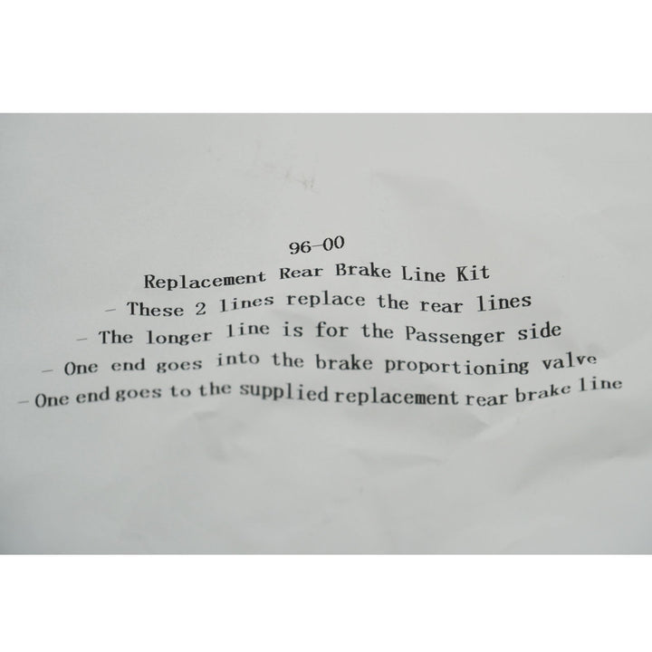 Stainless Main Rear Brake Line Replacement Kit For 96-00 Honda Civic EK