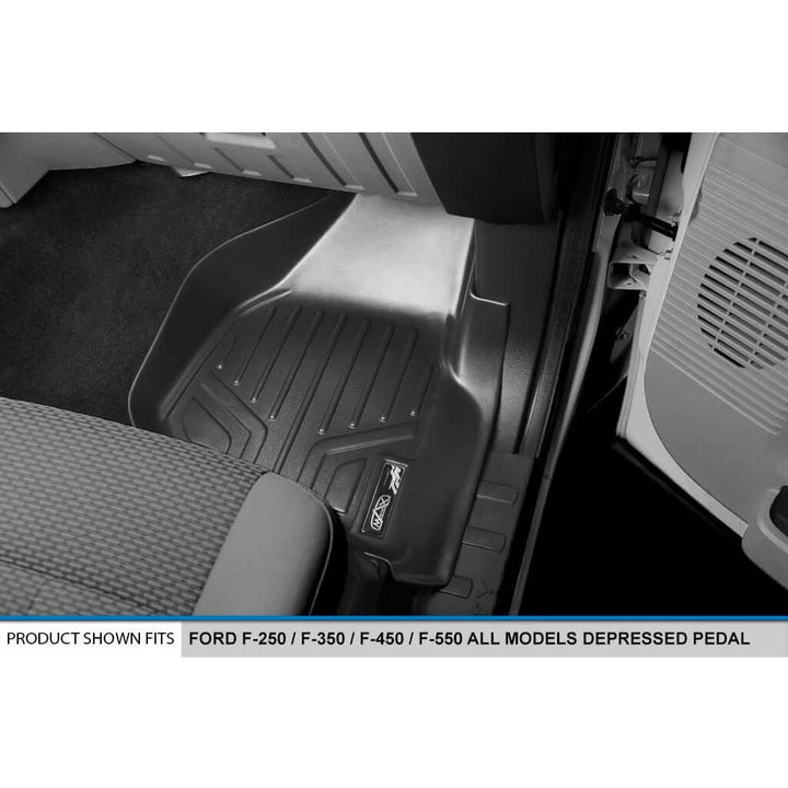 SMARTLINER Custom Fit Floor Liners For 2011-2012 F-250/F-350 Super Duty SuperCab with Depressed Drivers Side Pedal