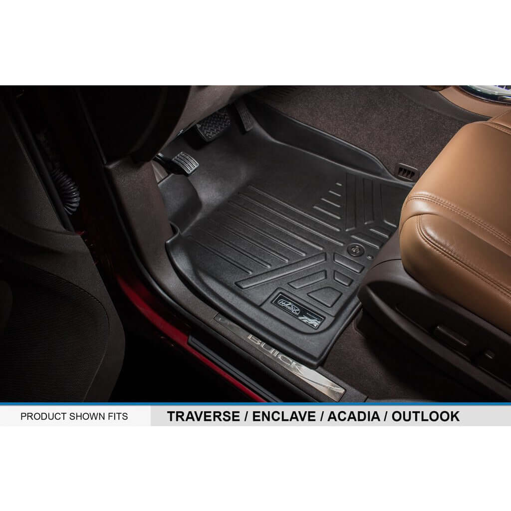 SMARTLINER Floor Liners for 2009-2010 Chevrolet Traverse (2nd Row Bucket)