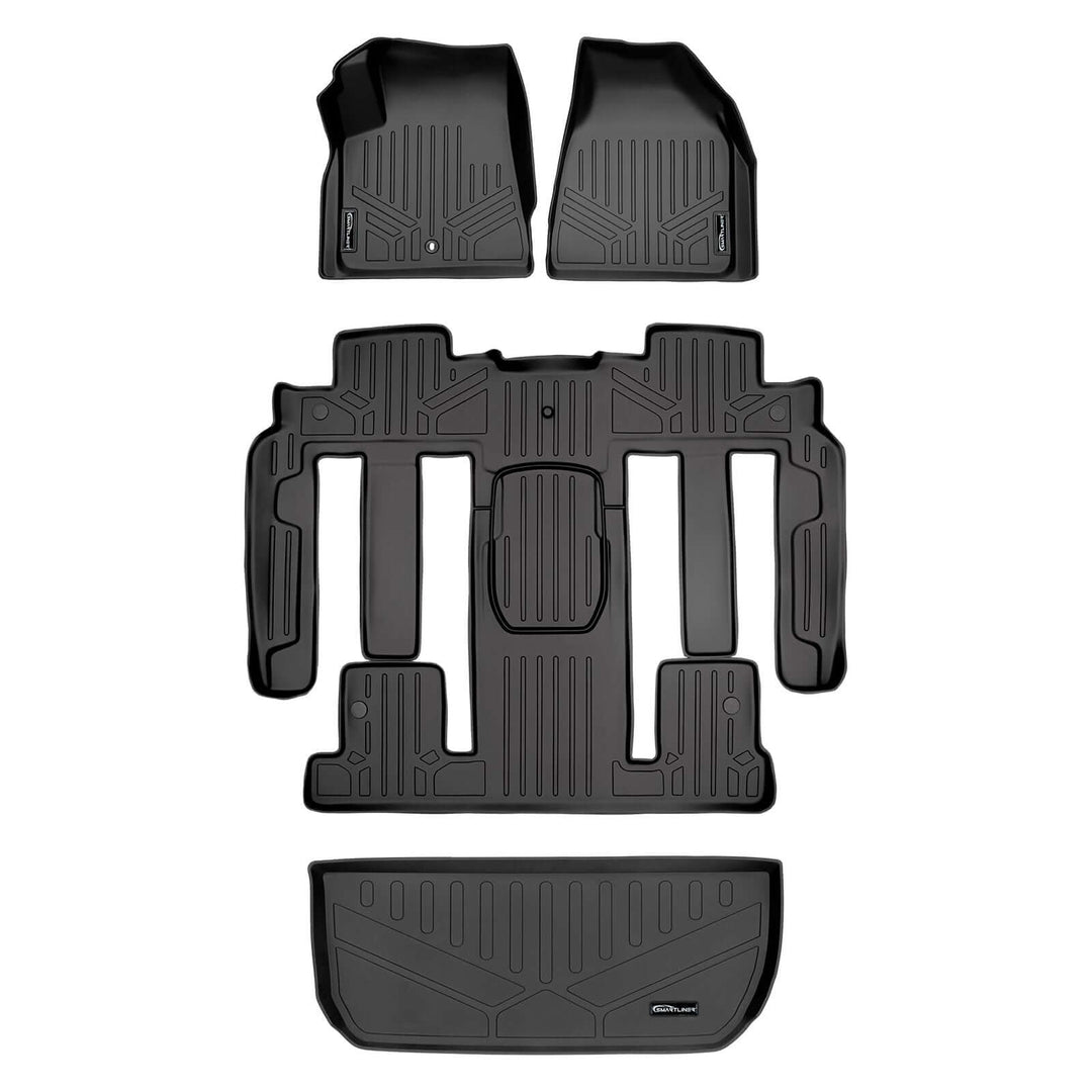 SMARTLINER Floor Liners for 2009-2010 Chevrolet Traverse (2nd Row Bucket)