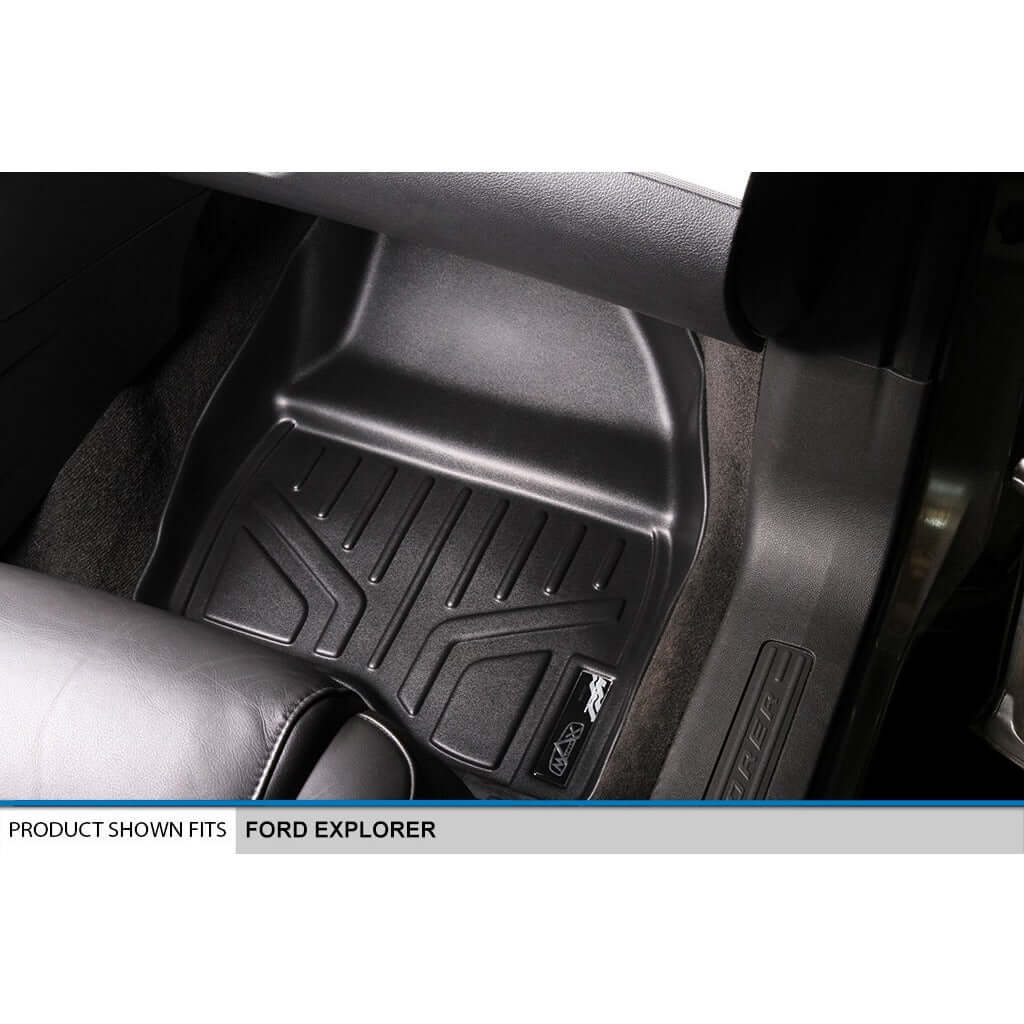 SMARTLINER Custom Fit Floor Liners For 2011-2014 Explorer (without 2nd Row Center Console)