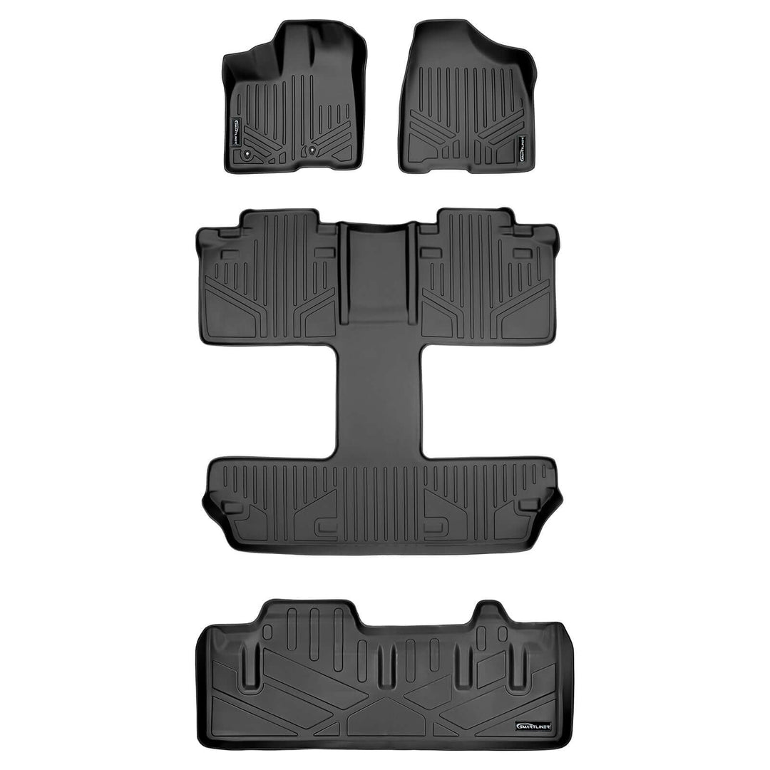 Smart Trim™ Floor Liners For 2011 2012 Toyota Sienna 7 Passenger Model