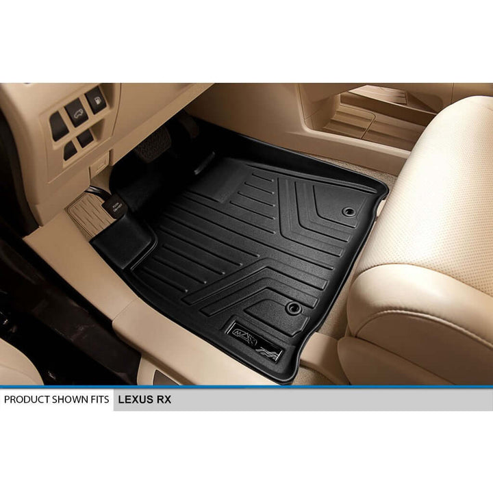 SMARTLINER Custom Fit Floor Liners For 2013-2015 Lexus RX (First Row Twist type Rings)