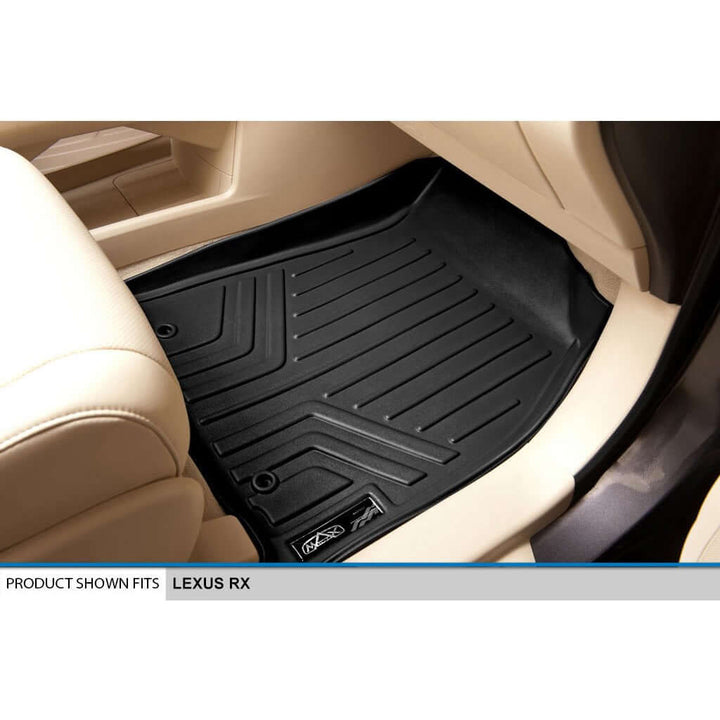 SMARTLINER Custom Fit Floor Liners For 2013-2015 Lexus RX (First Row Twist type Rings)