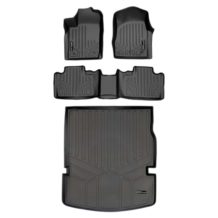 Smart Trim™ Floor Liners For 13-16 Durango with 1st Row Dual Floor Hooks & 2nd Row Bucket Seats