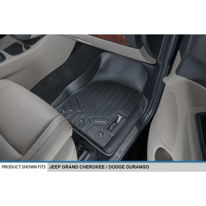 Smart Trim™ Floor Liners For 13-16 Durango with 1st Row Dual Floor Hooks & 2nd Row Bucket Seats