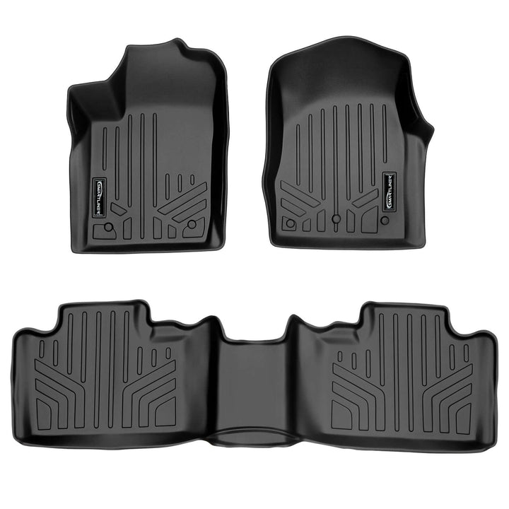 Smart Trim™ Floor Liners For 2013-16 Durango with 1st Row Dual Floor Hooks & 2nd Row Bench Seat