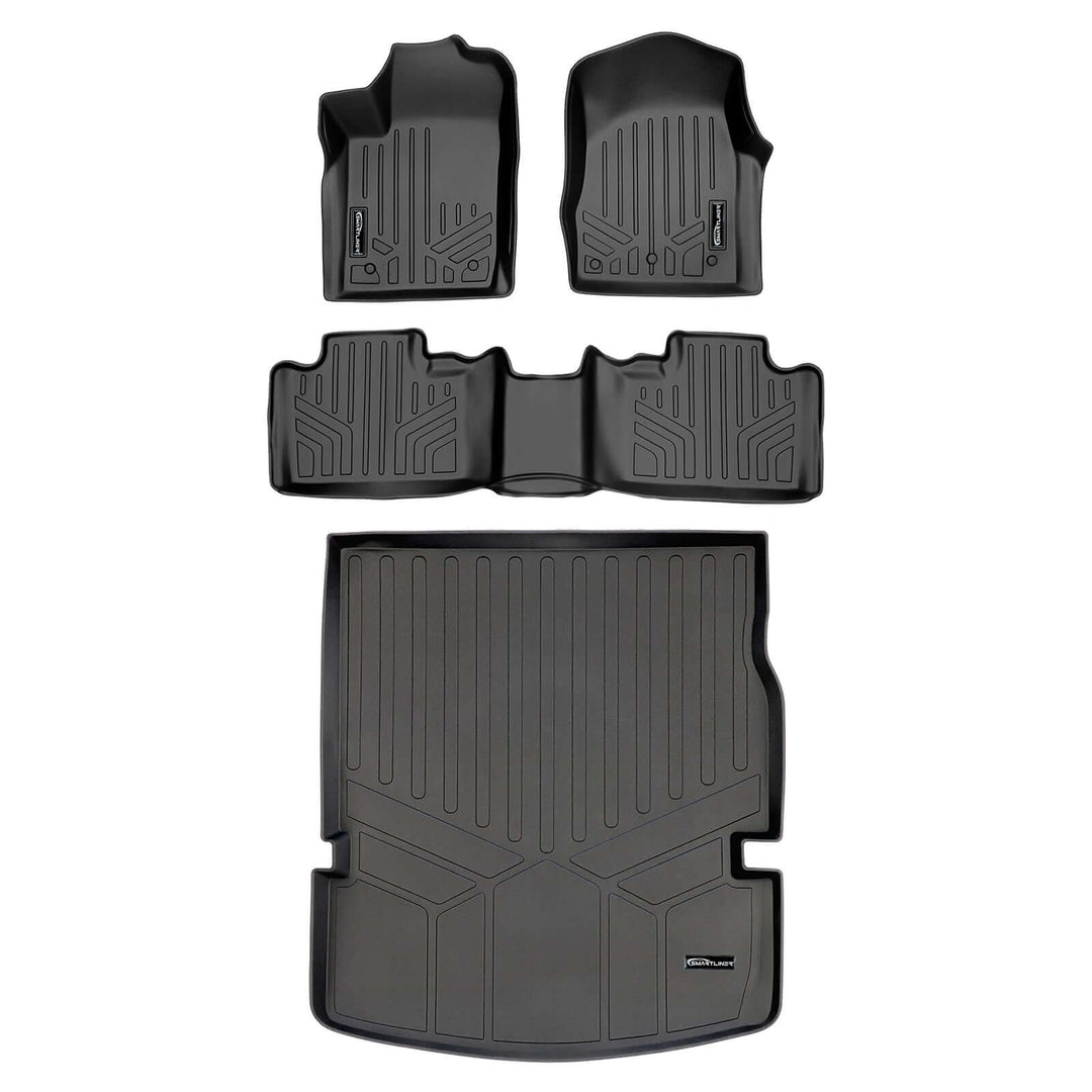 Smart Trim™ Floor Liners For 2013-16 Durango with 1st Row Dual Floor Hooks & 2nd Row Bench Seat