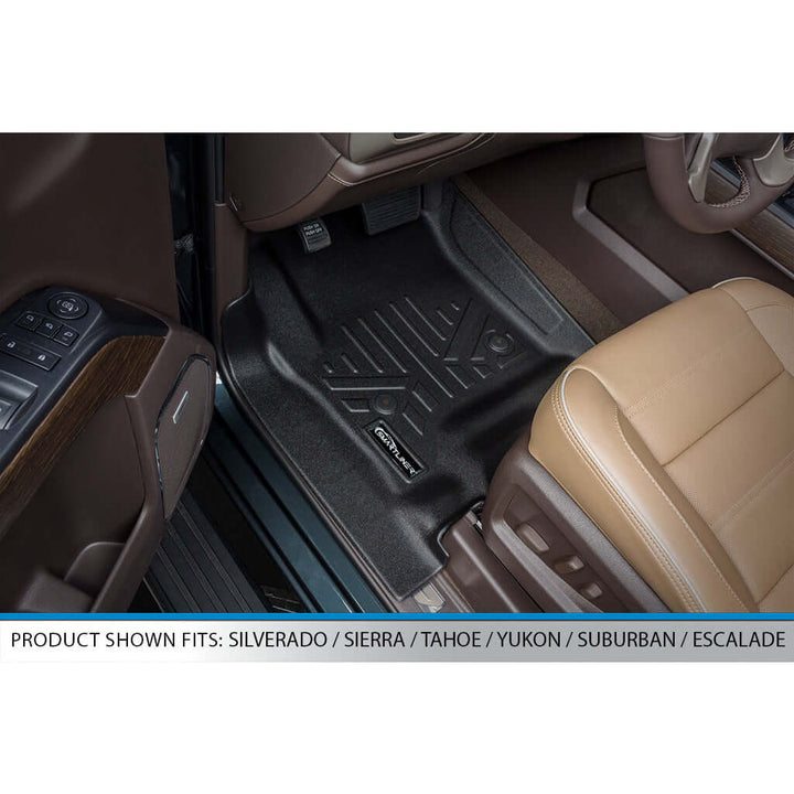 SMARTLINER Floor Liners for 2015-2020 Cadillac Escalade ESV (2nd Row Bench)