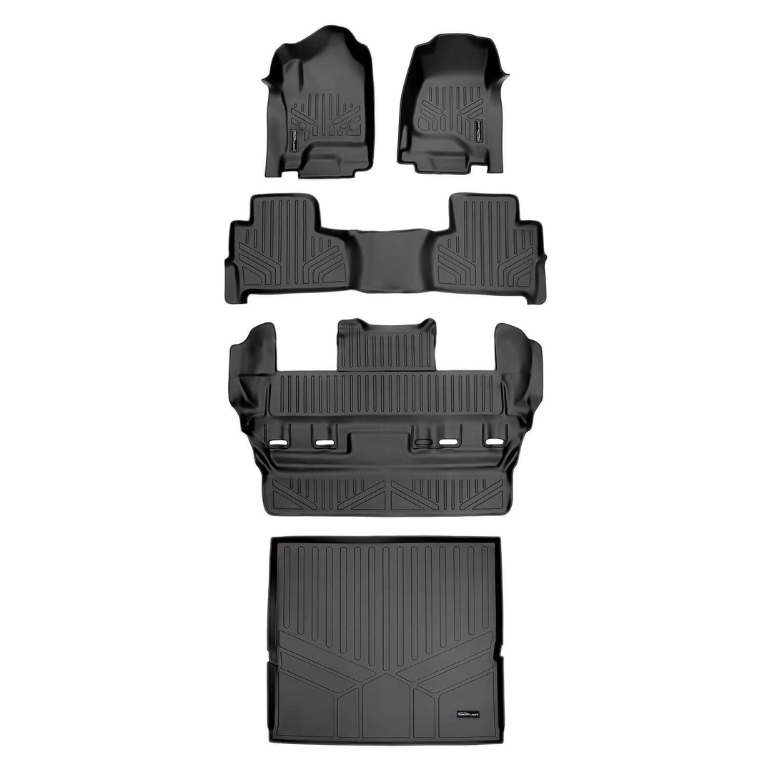 Smart Trim™ Floor Liners For 2015-2020 Chevrolet Tahoe / GMC Yukon (2nd Row Bucket)