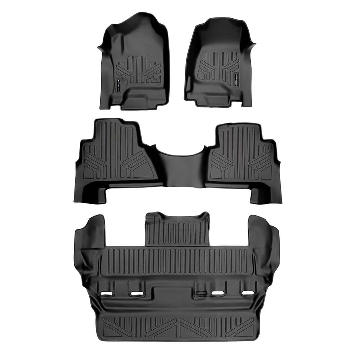 Smart Trim™ Floor Liners For 2015-2020 Cadillac Escalade with Second Row Bucket Seats
