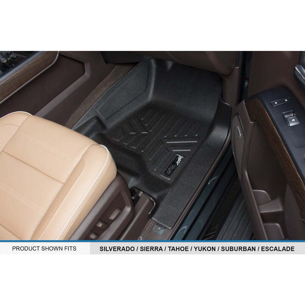 Smart Trim™ Floor Liners For 2015-2020 Cadillac Escalade with Second Row Bucket Seats