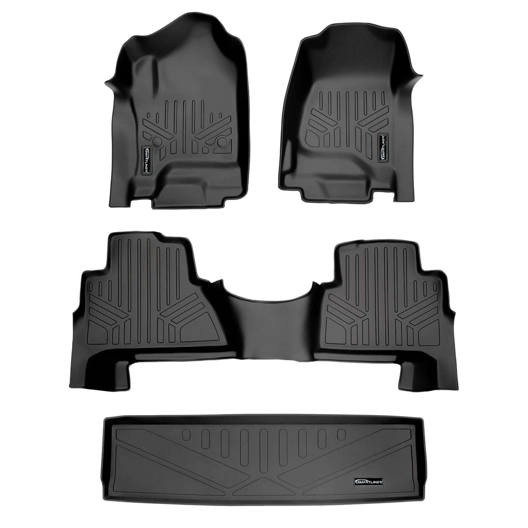 Smart Trim™ Floor Liners For 2015-2020 Cadillac Escalade with Second Row Bucket Seats