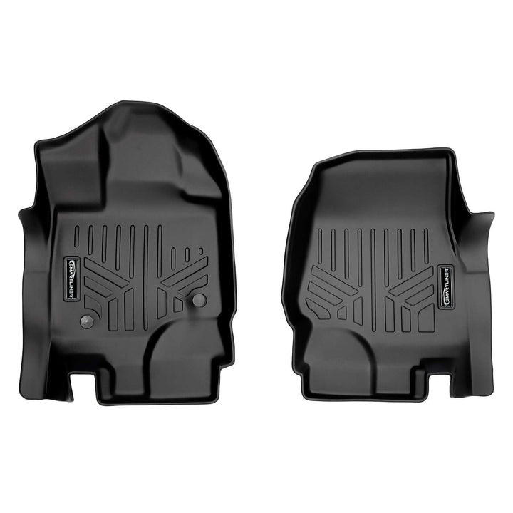 Tapetes SmartCoverage™ de ajuste personalizado para Ford F-150 SuperCrew Cab 2015-2025 con asiento tipo banca en la primera fila (sin OTH ni almacenamiento debajo del asiento de la segunda fila).