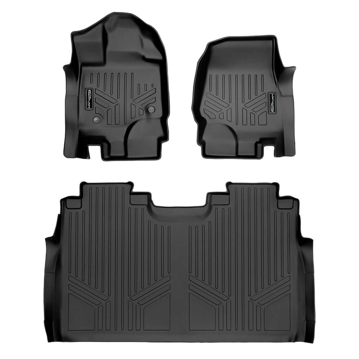 Tapetes SmartCoverage™ a medida para Ford F-150 SuperCrew Cab 2015-2025 con asientos individuales en la primera fila (piso de vinilo)