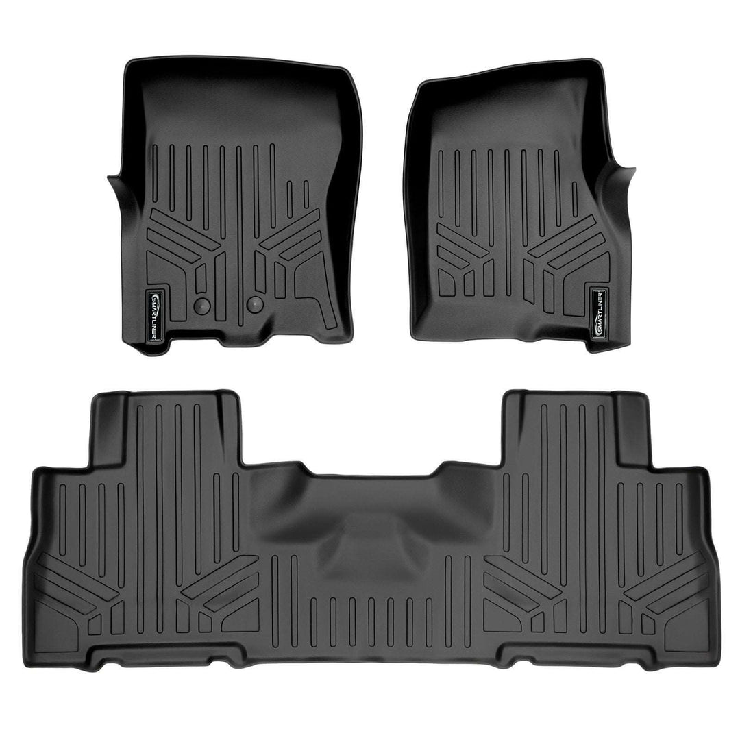Alfombrillas SMARTLINER a medida para Ford Expedition/Lincoln Navigator 2011-2017 con asientos individuales en la segunda fila (sin consola).