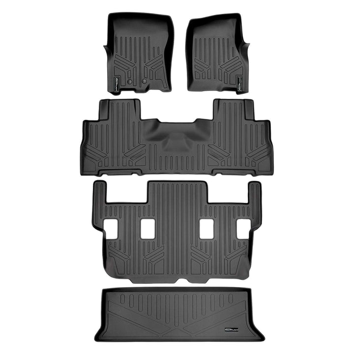 Alfombrillas SMARTLINER a medida para Ford Expedition/Lincoln Navigator 2011-2017 con asientos individuales en la segunda fila (sin consola).