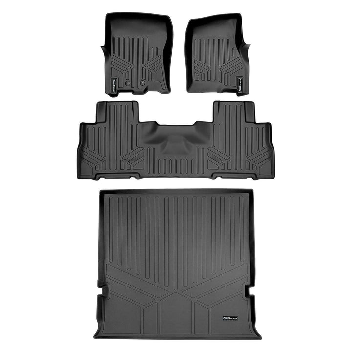 Alfombrillas SMARTLINER a medida para Ford Expedition/Lincoln Navigator 2011-2017 con asientos individuales en la segunda fila (sin consola).