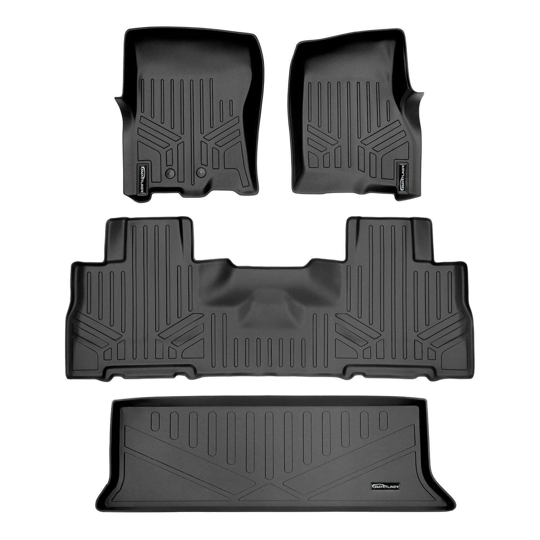 Alfombrillas SMARTLINER a medida para Ford Expedition/Lincoln Navigator 2011-2017 con asientos individuales en la segunda fila (sin consola).