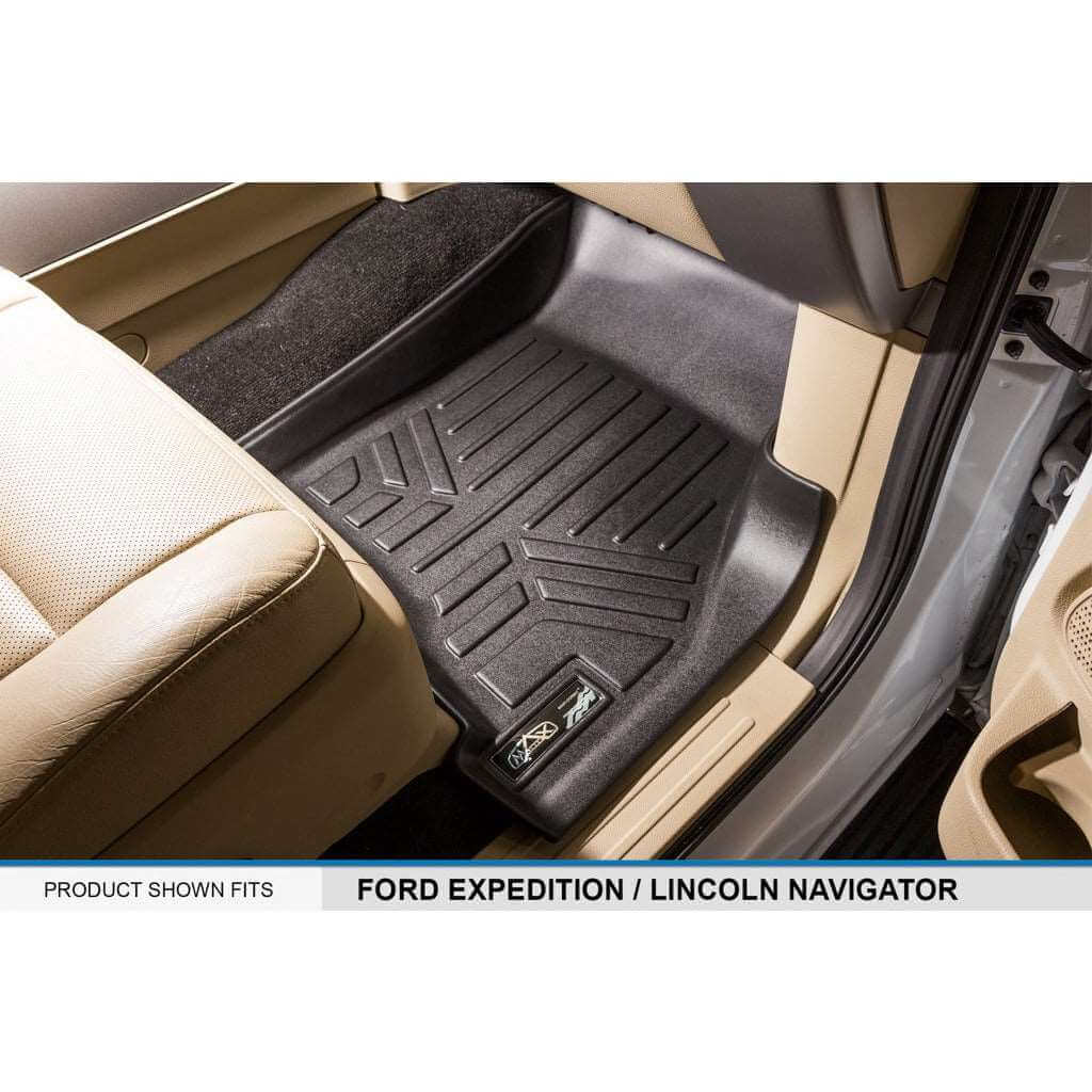 Alfombrillas SMARTLINER a medida para Ford Expedition/Lincoln Navigator 2011-2017 con asientos individuales en la segunda fila (sin consola).