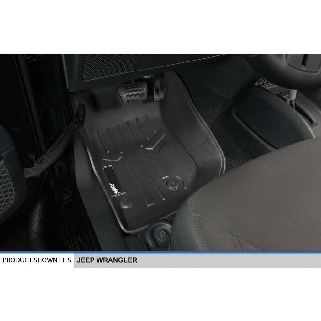 SMARTLINER Floor Liners for 2015-2018 Jeep Wrangler 2 Door Model Only (JK Old Body Style Only)