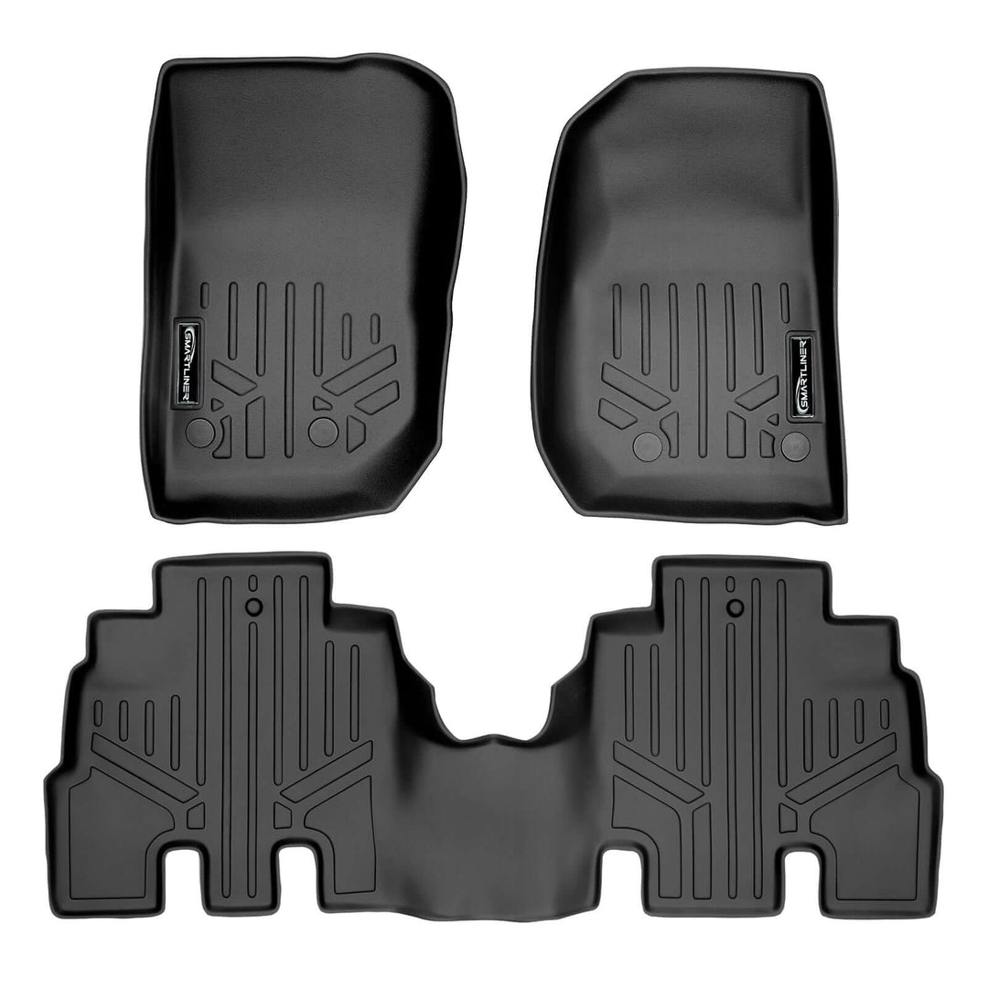 SMARTLINER Custom Fit Floor Liners For 2011 - 2014 Jeep Wrangler Unlimited (4-Door Only)