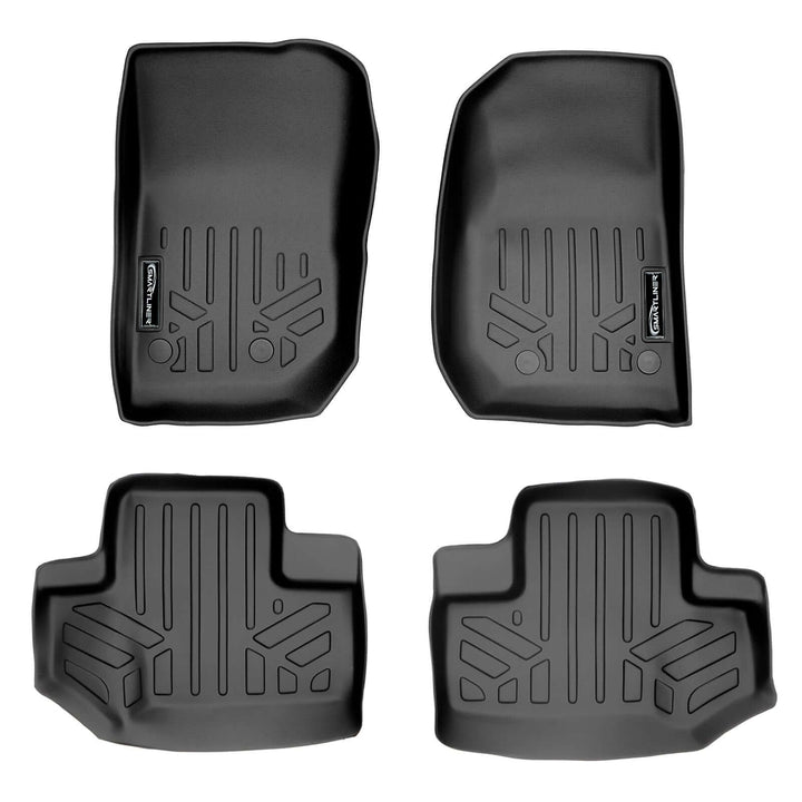 SMARTLINER Floor Liners for 2015-2018 Jeep Wrangler 2 Door Model Only (JK Old Body Style Only)