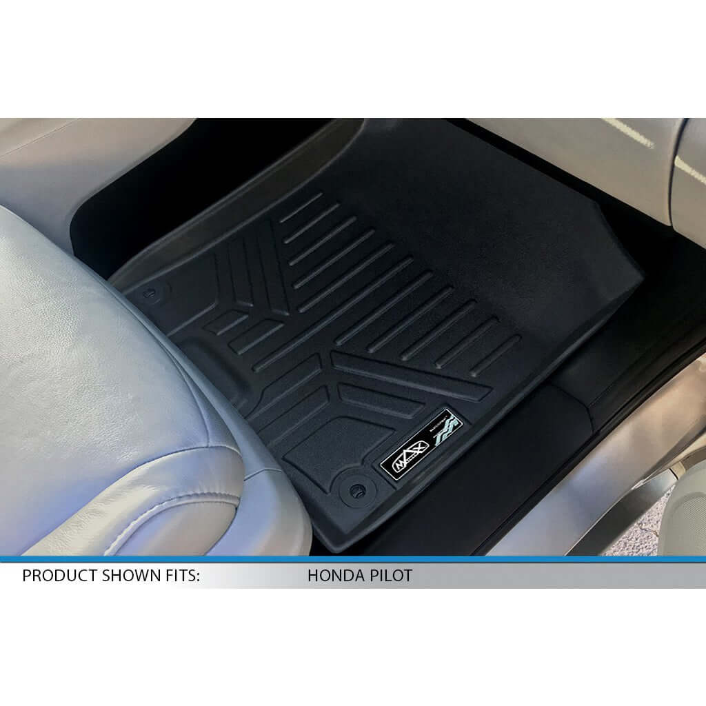 SMARTLINER Custom Fit Floor Liners For 2016-2022 Honda Pilot (7 Passenger Model)