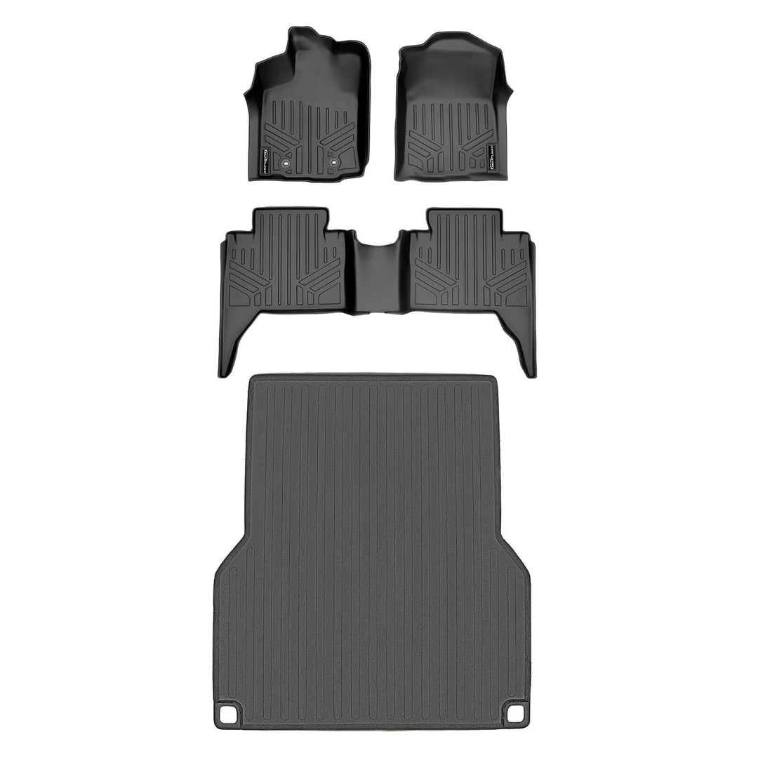 SmartCoverage™ Floor Liners For 2016-2017 Toyota Tacoma Double Cab