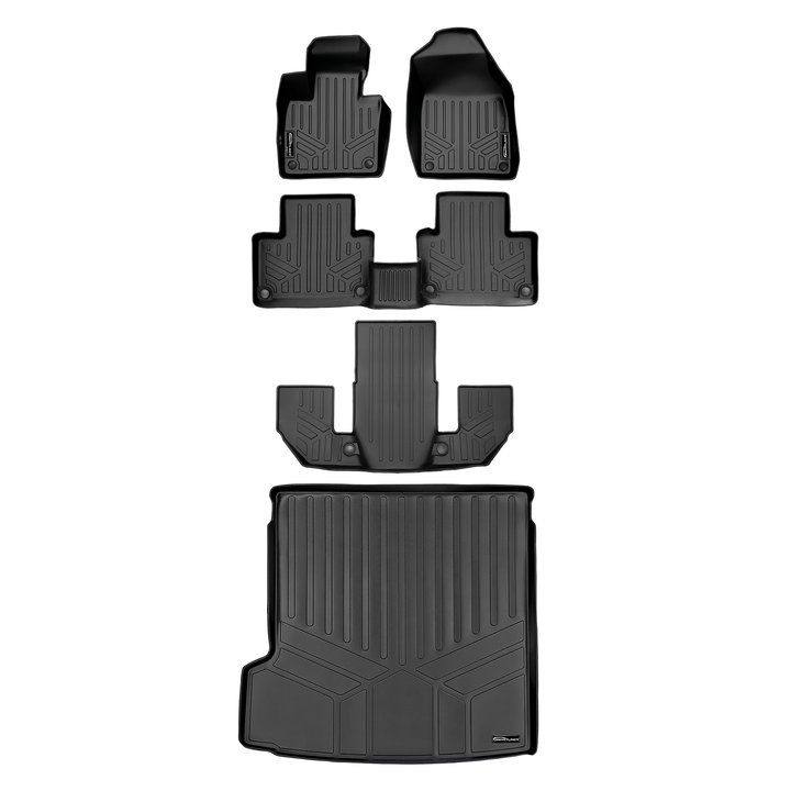 SMARTLINER Custom Fit Floor Liners For 2021-2026 Volvo XC90 (7 Passenger Models)