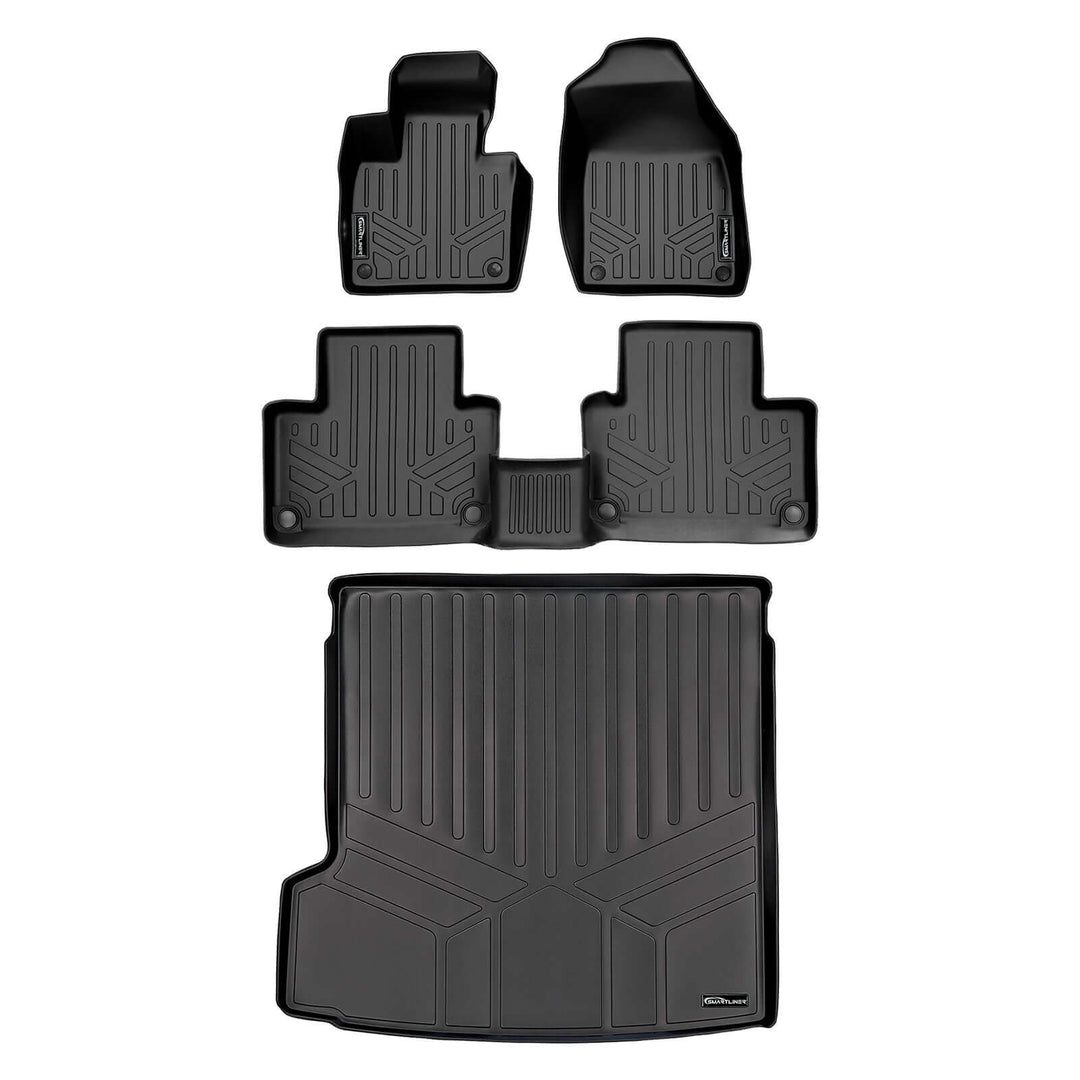SMARTLINER Custom Fit Floor Liners For 2021-2026 Volvo XC90 (7 Passenger Models)