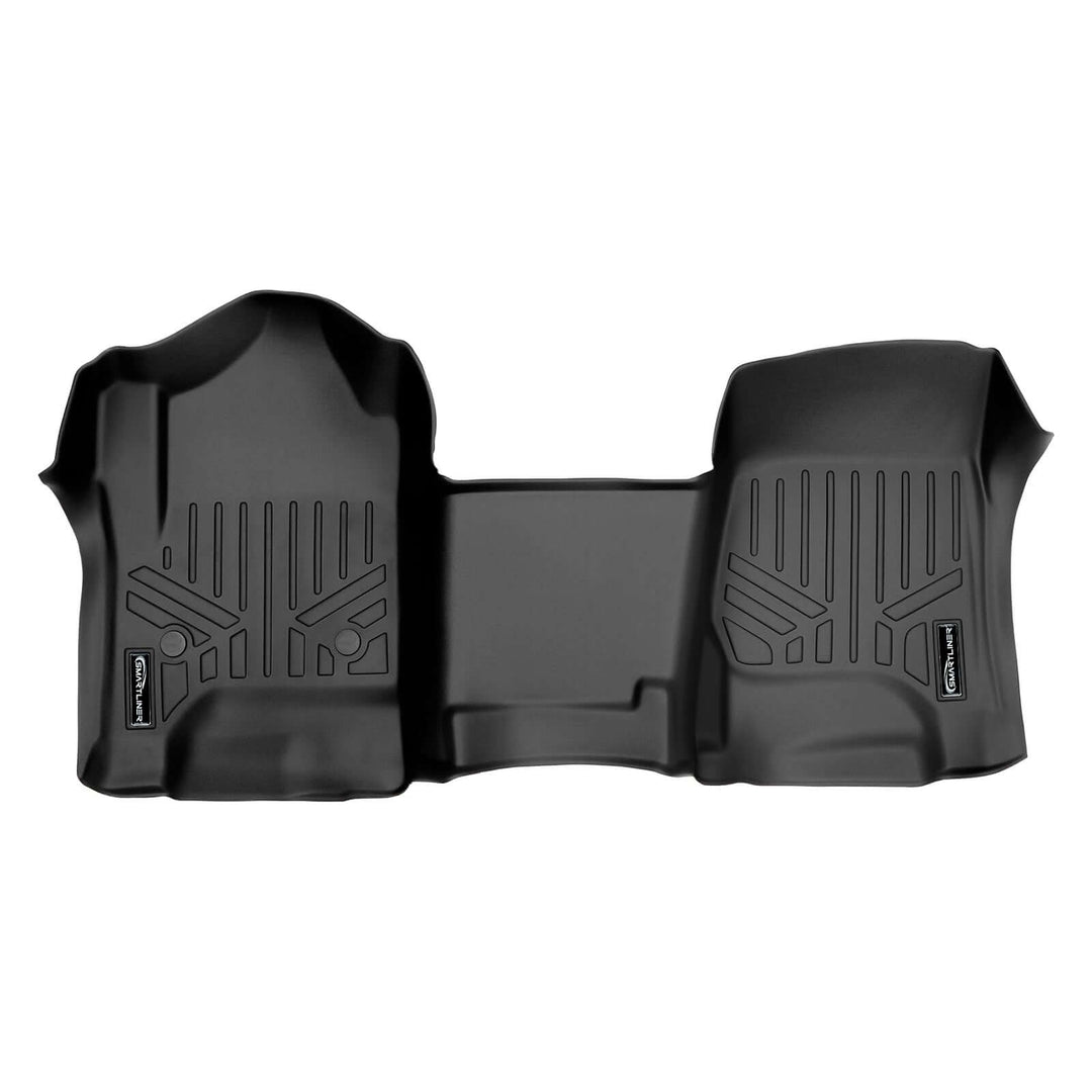 SMARTLINER Floor Liners for Double Cab 2014-2018 Silverado/Sierra 1500 - 2015-2021 2500/3500 HD