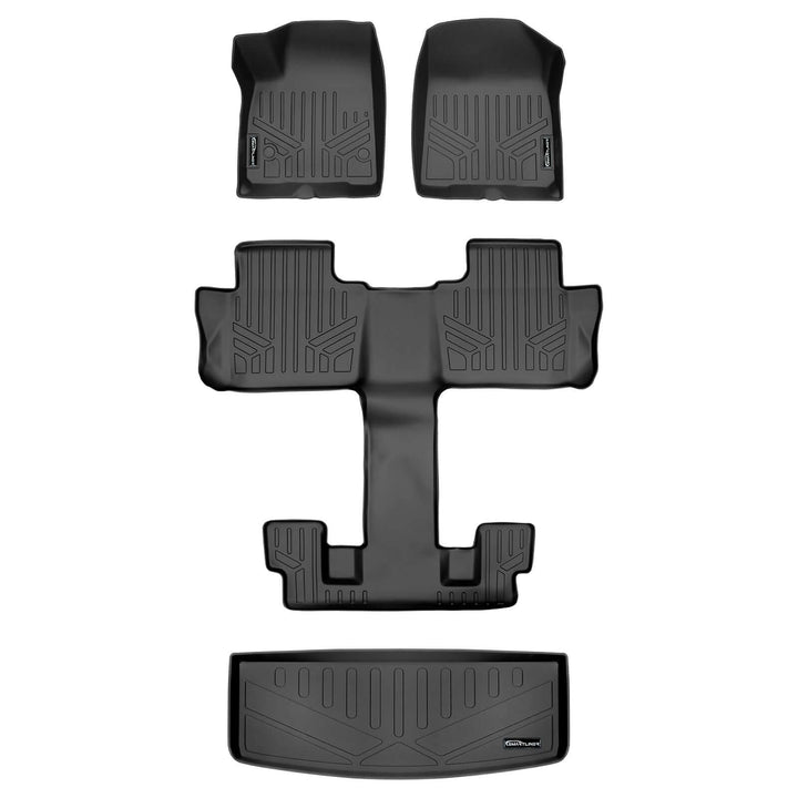 SMARTLINER Floor Liners for Black for 2020-2025 Cadillac XT6