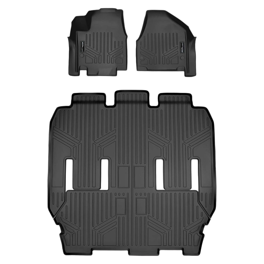 Smart Trim™ Floor Liners For 2022-2025 Chrysler Pacifica (2nd Row Bucket)(Touring & L Models)