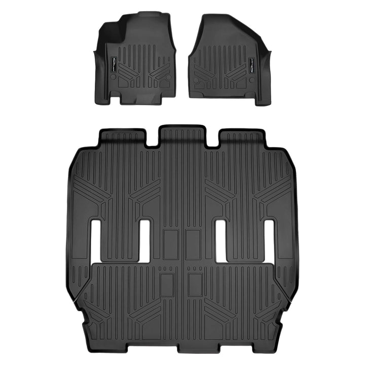 Smart Trim™ Floor Liners For 2022-2025 Chrysler Pacifica (2nd Row Bucket)(Touring & L Models)