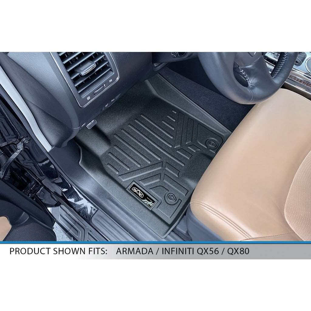 SMARTLINER Custom Fit Floor Liners For 17-18 Armada / 11-13 Infiniti QX56 / 2014-2018 QX80