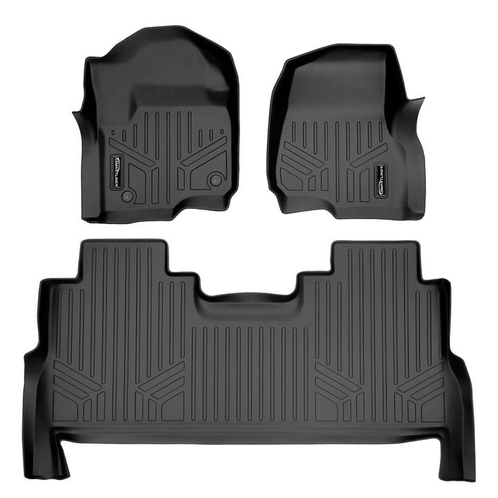 Tapetes SMARTLINER a medida para Ford F-250/F-350 Super Duty Crew Cab 2017-2025 con asientos individuales en la primera fila
